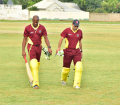 Former Windies Cricketers and now WIPA Vice President Nixon McLean and CWI Director of Cricket Jimmy Adams