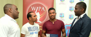 Liam Sebastien, Vishaul Singh, Leon Johnson (Guyana Jaguars Captain), Wavell Hinds (2) h
